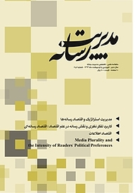 کتاب ماهنامه علمی تخصصی مدیریت رسانه شماره 5 نشر مدیریت رسانه -  