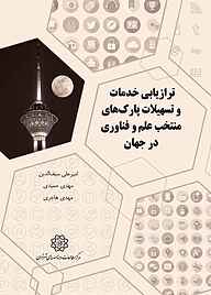 کتاب ترازیابی خدمات و تسهیلات پارک های منتخب علم و فناوری در جهان نشر انتشارات مرکز مطالعات و برنامه‌ریزی شهر تهران   